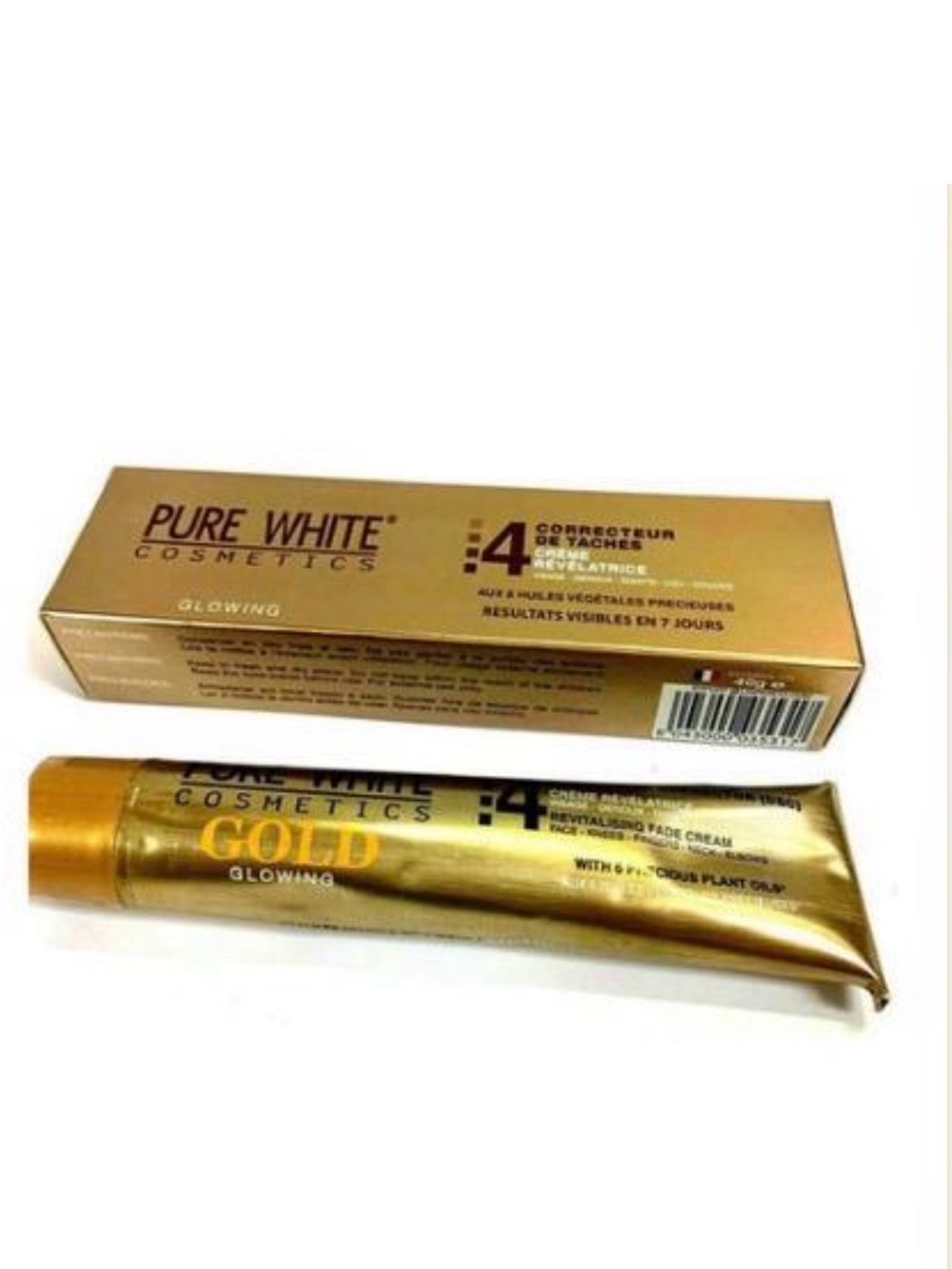 Pure White Cosmetics #4 Dark Spots Corrector - Gold Tube